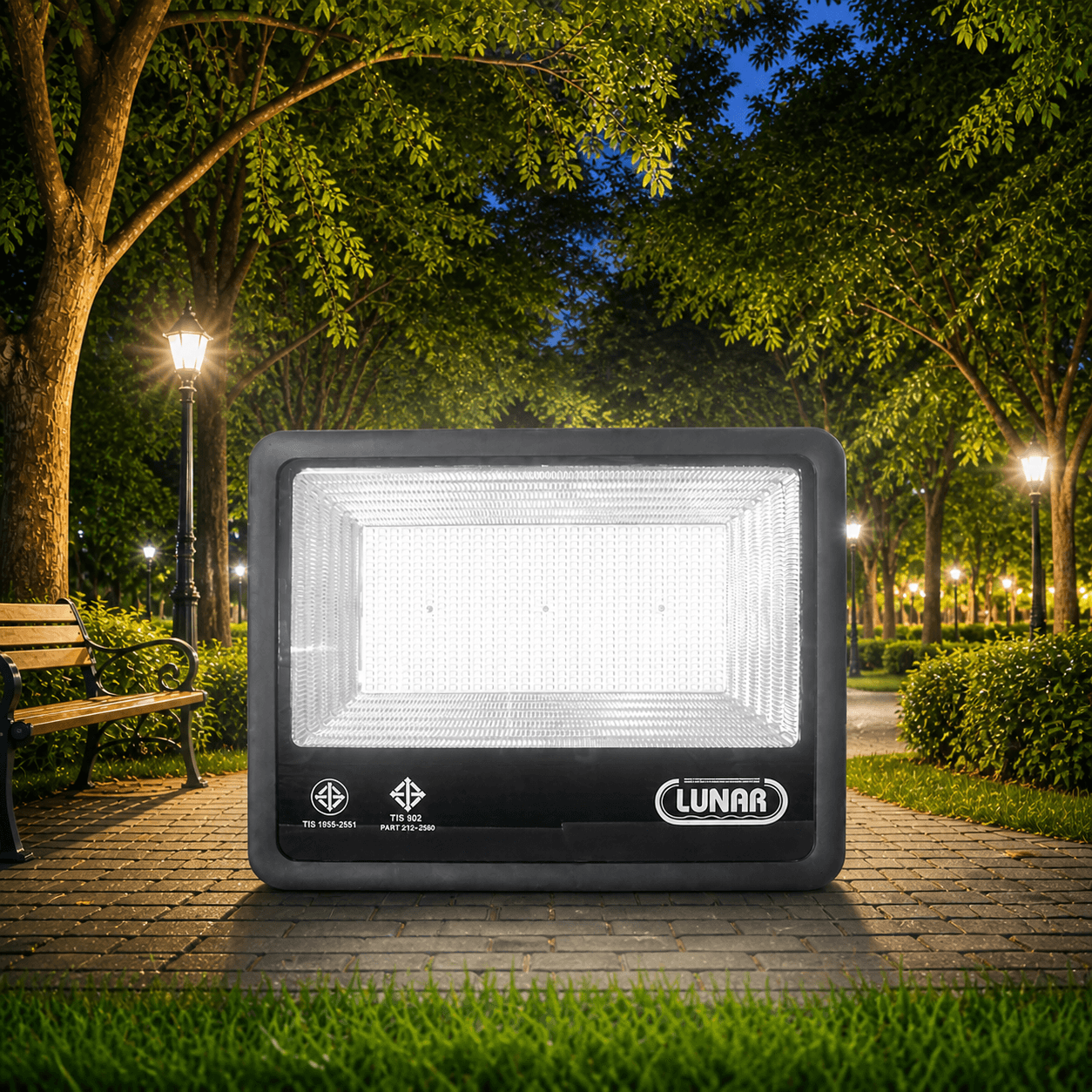 โคมไฟสปอร์ตไลท์ LED 200W รุ่น SC-F017 มาตรฐาน IP66 กันน้ำกันฝุ่น สว่างสูงสุด 135 lm/w สำหรับไซต์งานก่อสร้างและอาคารพาณิชย์