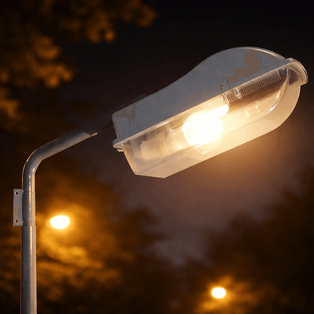 โคมไฟถนน SC566 MILAN ขั้ว E27 วัสดุพลาสติกคุณภาพสูง มาตรฐาน IP54 สำหรับส่องสว่างทางเดินและพื้นที่ภายนอก