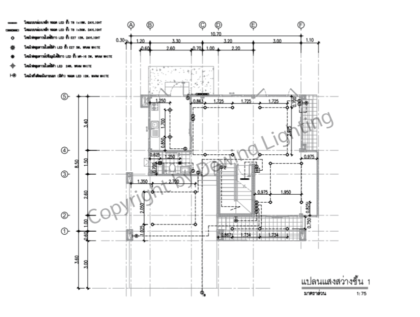 แปลนแสงสว่างชั้น 1 โครงการนราอิลิแกนซ์