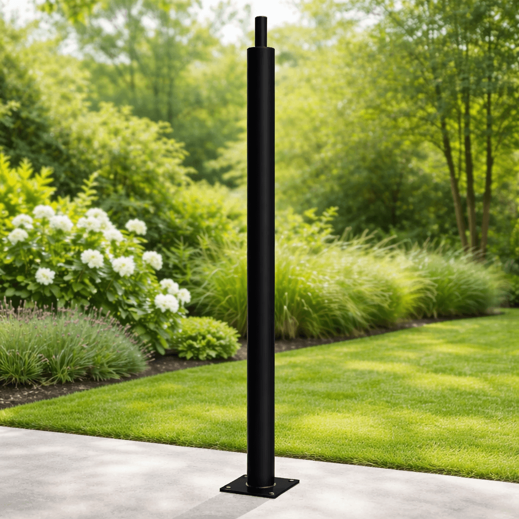 เสาไฟถนนเหล็กกลม รุ่น SC35 โครงสร้างเหล็ก SS400 มาตรฐานความทนทานสูง พร้อมช่องเซอร์วิสโคนเสา มีให้เลือกทั้งแบบพ่นสีและชุบกัลวาไนซ์กันสนิม ความสูง 2.5-6 เมตร