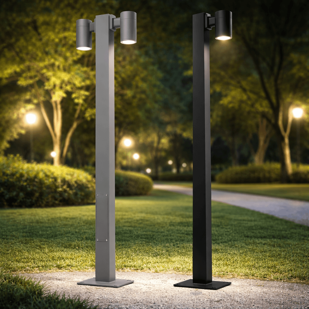 เสาไฟสนาม SC6250 Irish ดีไซน์โมเดิร์น IP65 วัสดุอลูมิเนียมฉีดขึ้นรูป สำหรับส่องสว่างสวนสาธารณะและลานจอดรถ