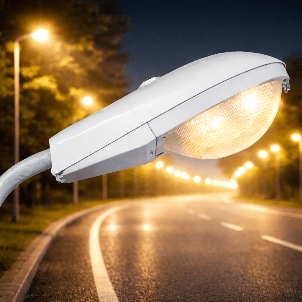 โคมไฟถนน SC532 DURALITE ขั้ว E40 วัสดุอลูมิเนียมสะท้อนแสงดีเยี่ยม มาตรฐาน IP65 สำหรับถนนและลานจอดรถ