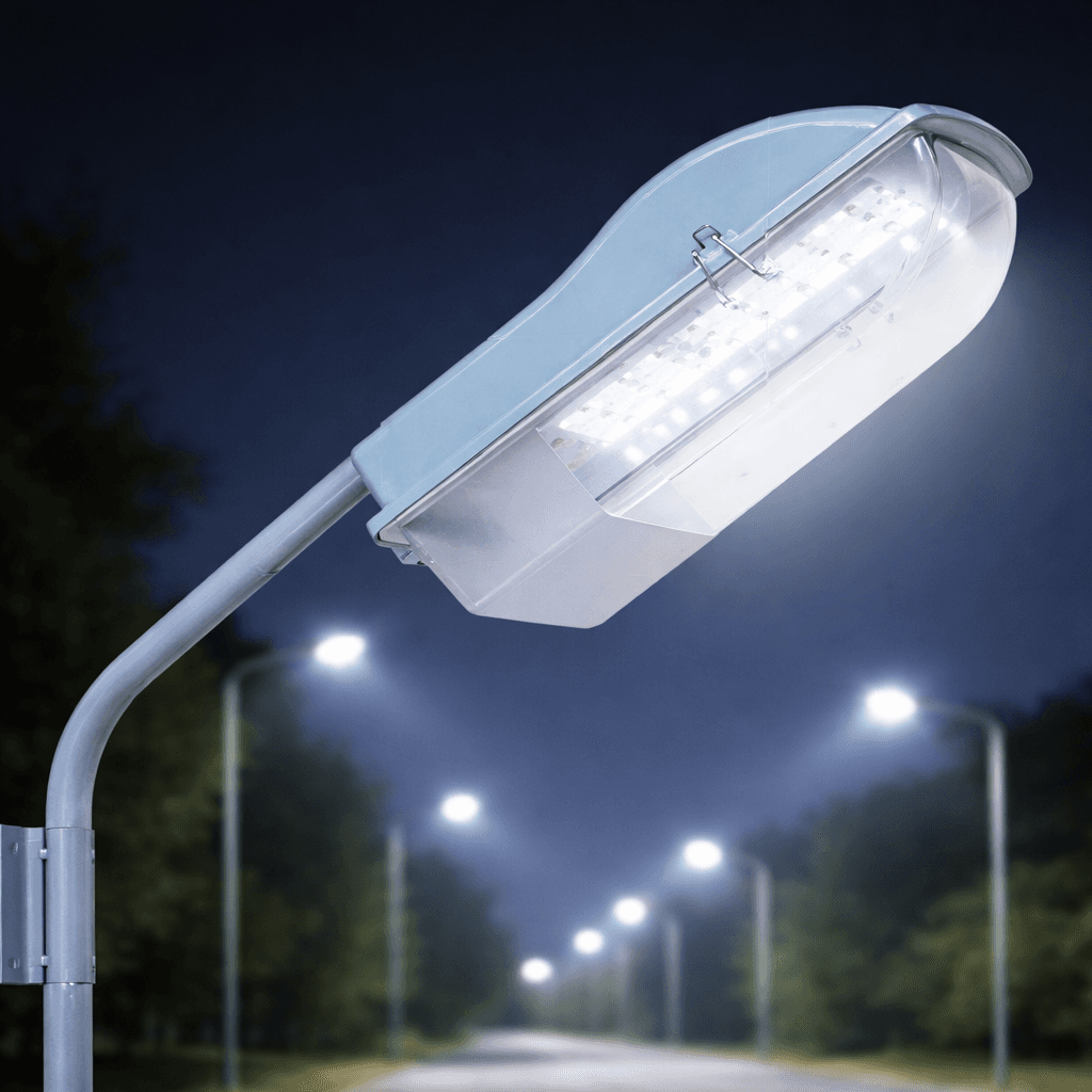 โคมไฟถนน LED SC566A MILAN 20W ประสิทธิภาพสูง 110 lm/W มาตรฐาน IP54 สำหรับส่องสว่างทางเดินและลานจอดรถ