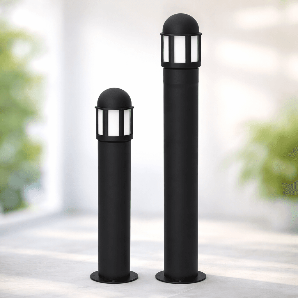 โคมไฟสนาม SC699BS Bollard Bavaria Small size วัสดุอลูมิเนียมและเหล็ก ดีไซน์สวยงามสำหรับงานสวนและทางเดินภายนอก