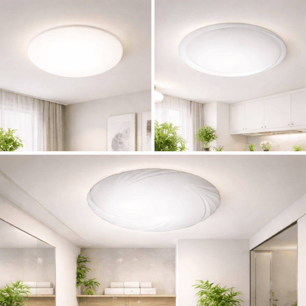 โคมเพดานพลาสติก SC240 ขั้ว E27x2 ฝาครอบพลาสติกน้ำหนักเบา ดีไซน์เรียบง่ายสำหรับติดตั้งภายในบ้าน