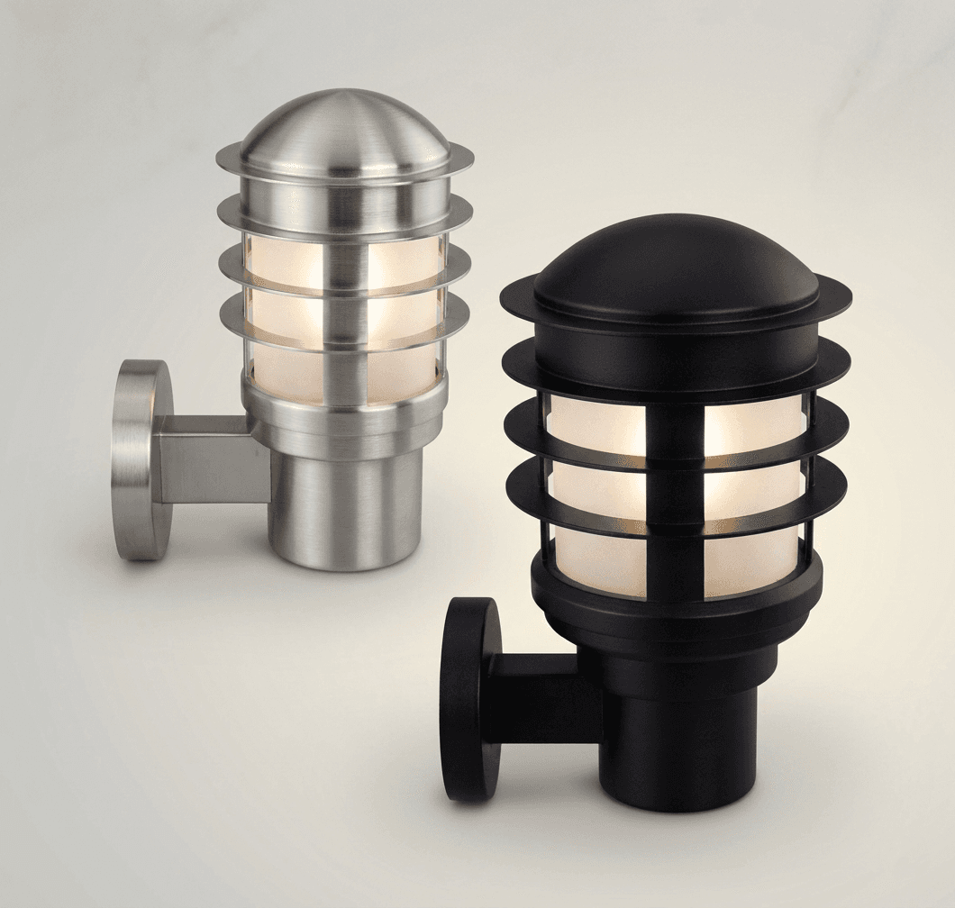 โคมไฟผนัง-สไตล์ญี่ปุ่น-SC689WL-เปรียบเทียบขนาด-SM-และ-LG-สีดำ