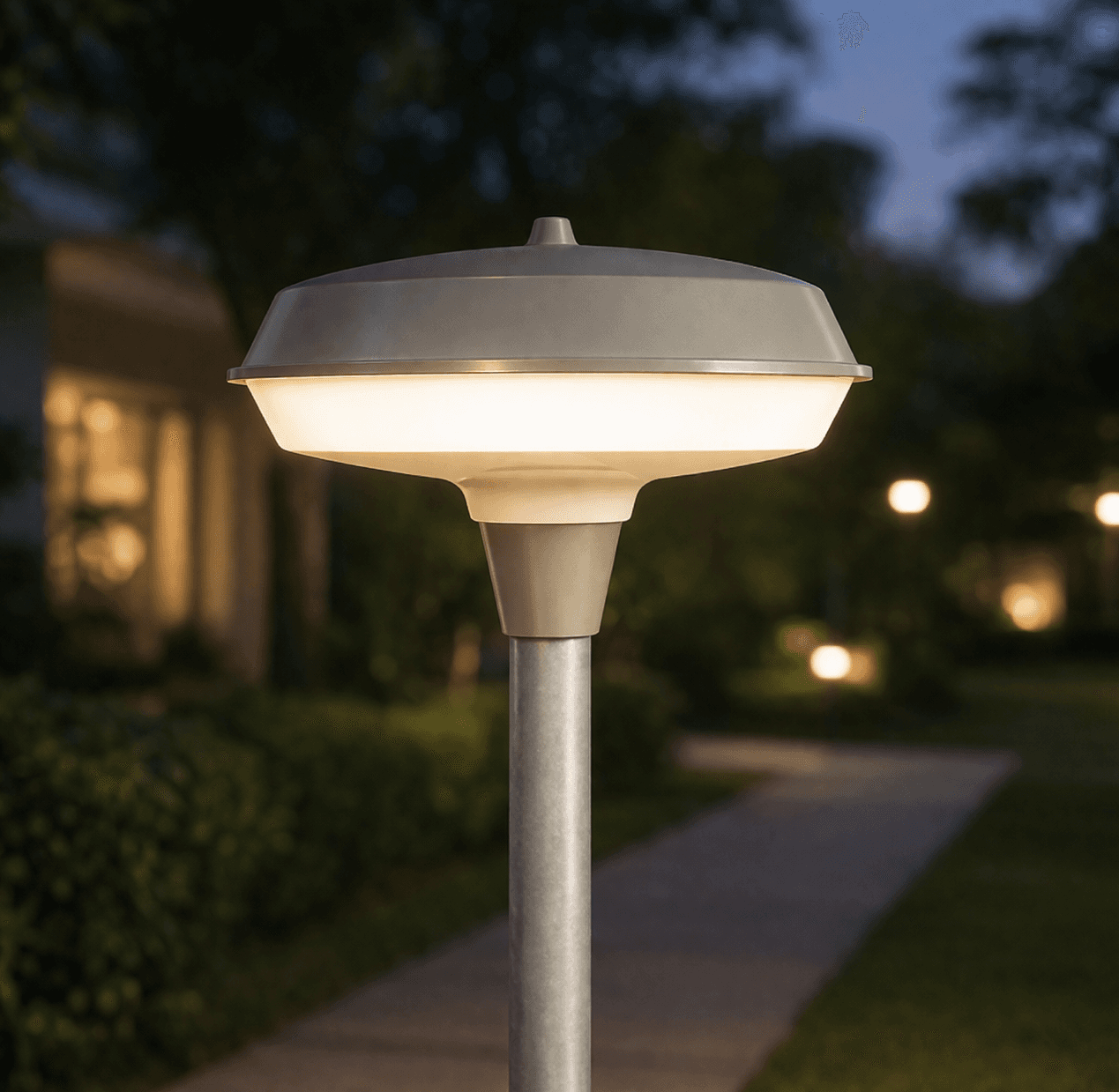 Lunar โคมไฟหัวเสาจานบิน รุ่น SC112 UFO Shape